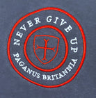 Blue heavy 360gsm cotton hoodie. Paganus Britannia