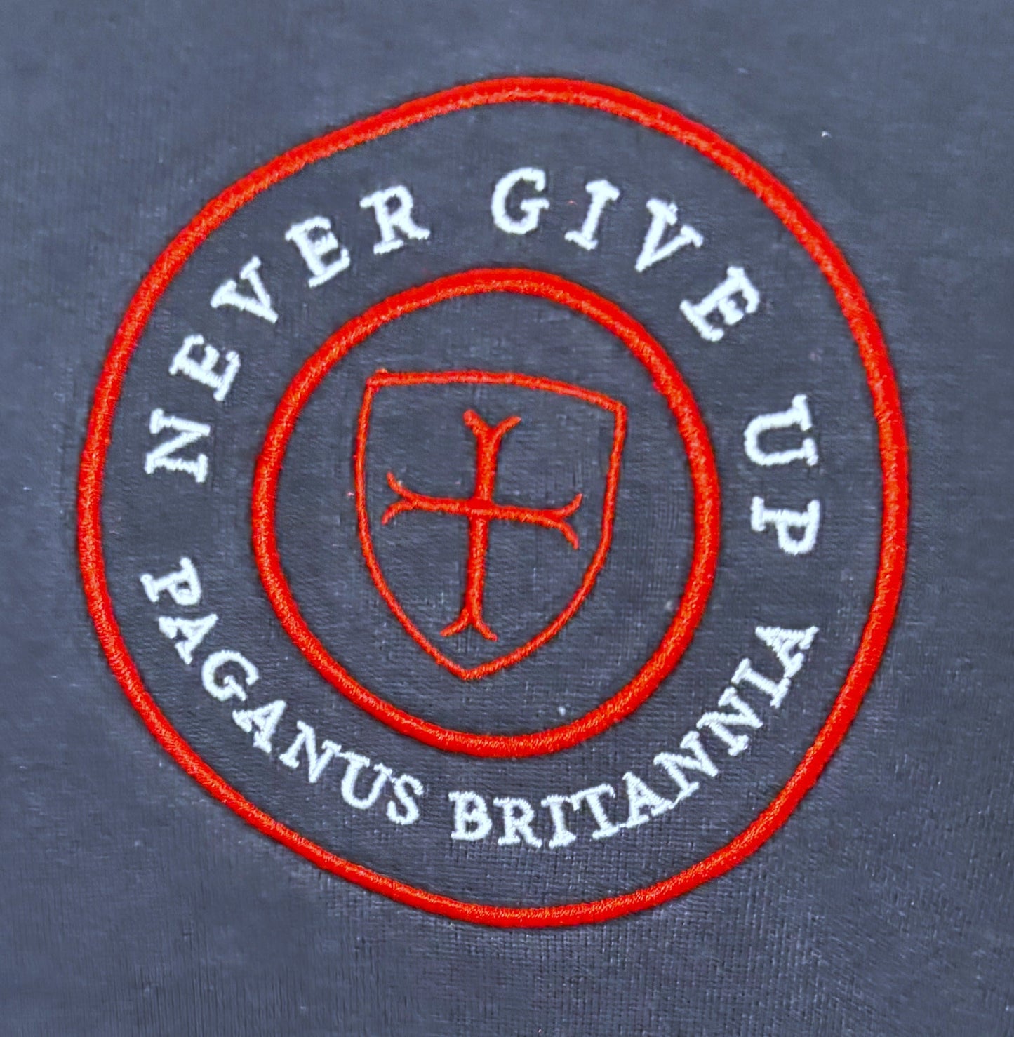 Blue heavy 360gsm cotton hoodie. Paganus Britannia