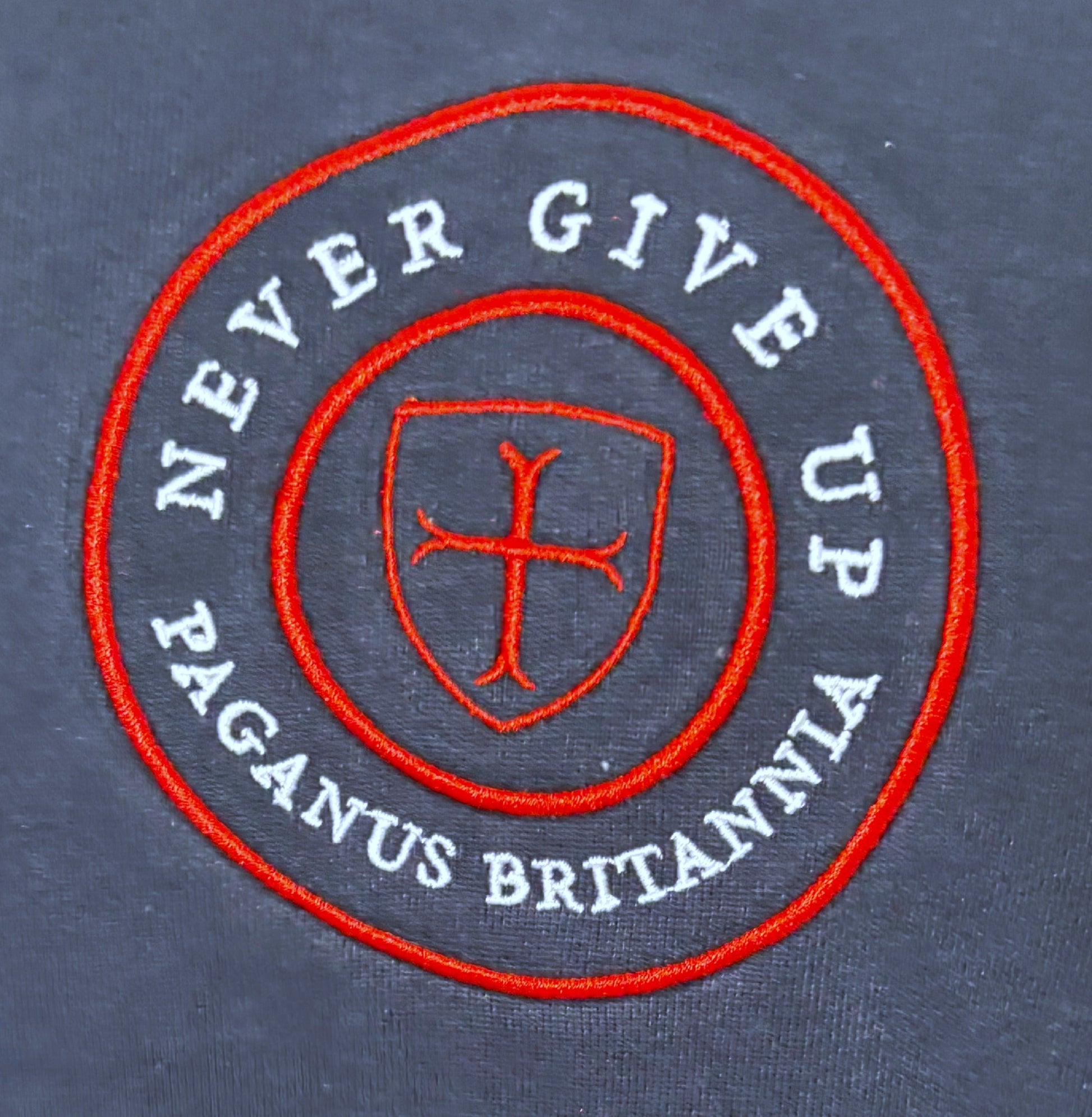 Blue heavy 360gsm cotton hoodie. Paganus Britannia