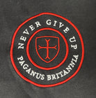 Black t-shirt ultra heavy 280gsm organic combed cotton. Paganus Britannia