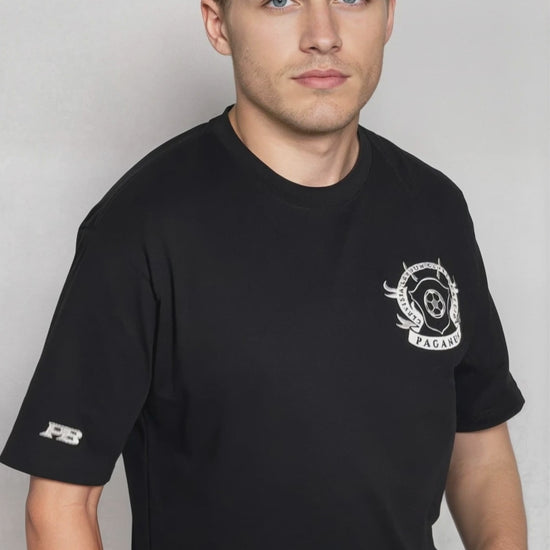 Paganus black 280gsm t-shirt
