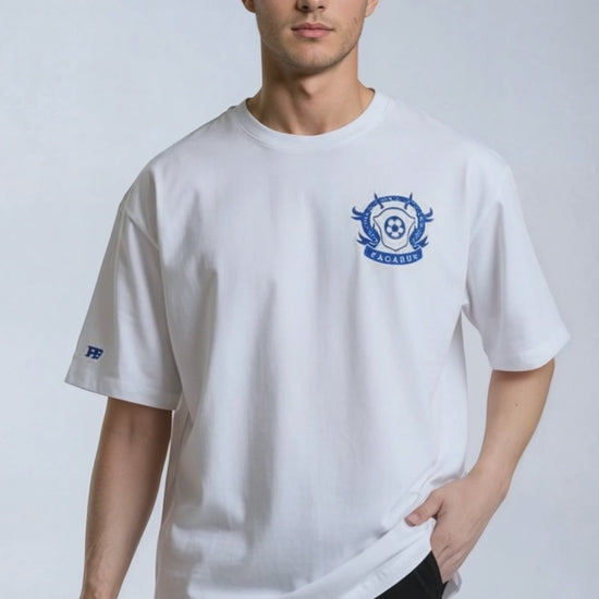 Paganus 280gsm white t-shirt with logos 
