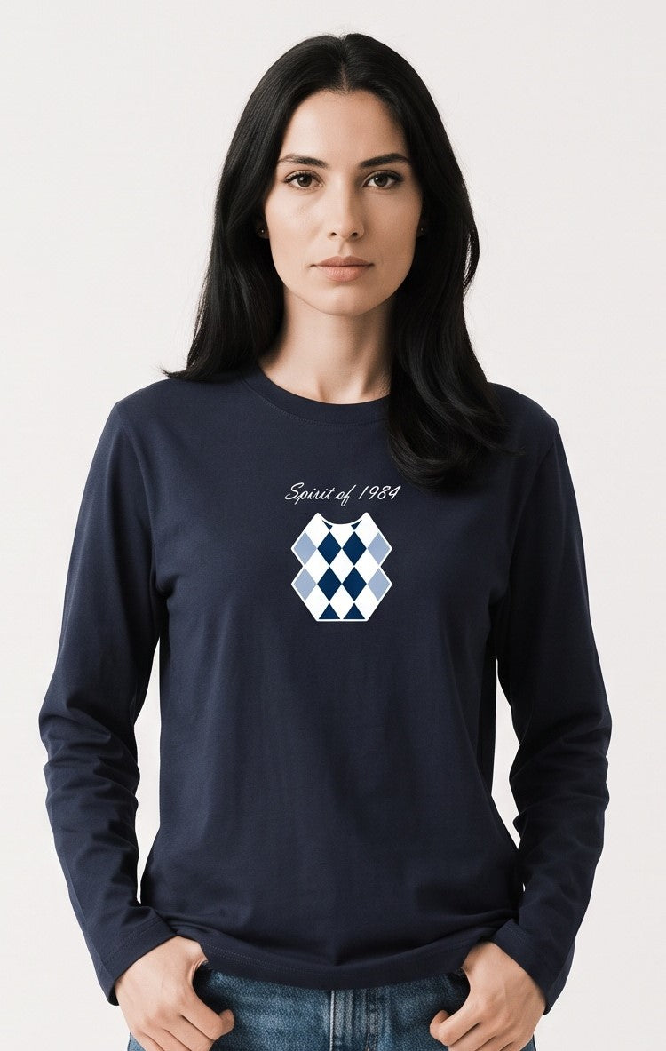 Spirit of 1984, dark blue long sleeved brushed cotton t-shirt Paganus Britannia